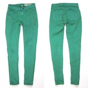 Rag & Bone 25 Legging Jegging Sea Foam Green Jeans